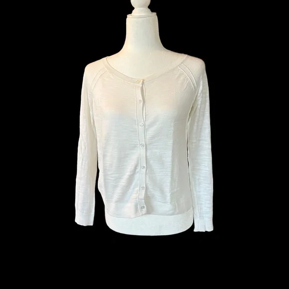 Loft Textured Cotton Cardigan - Picture 1 of 7